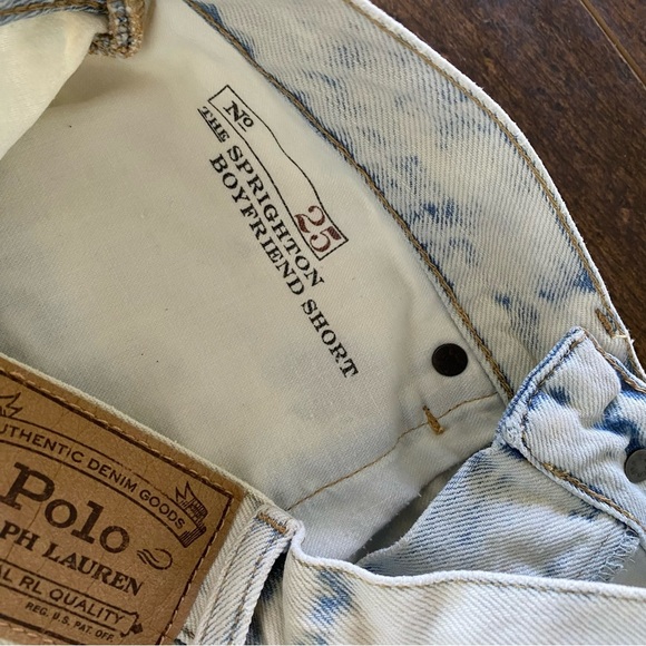 Polo By Ralph Lauren The Sprighton Boyfriend Short Denim Jean Shorts Size 25 - Picture 7 of 10
